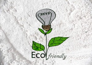 Eco friendly light bulb plant growing green and  eco energy conc